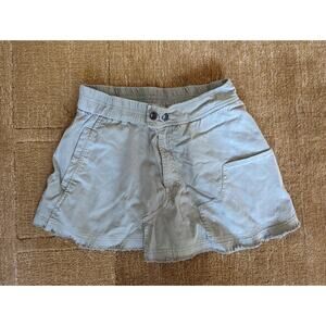 Free People Movement Green Distressed Pull On Elastic Waist Cargo Shorts sZ XS